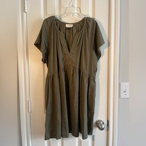 Women’s Olive Green Dress (large)